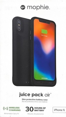 Mophie juice pack wireless Battery Case Made for Apple iPhone X   Black