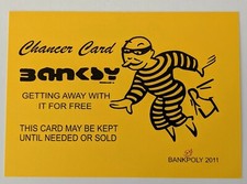 All 7 Colours BANKSY Chancer Card - Banksypoly 2011 - Graffiti Art / Street Art 