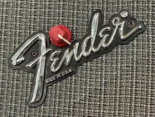 Vintage 1987-1993 USA FENDER AMP RED KNOB Hard To Find Originals Champ Chorus 85