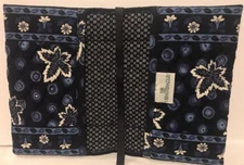 Vera Bradley Retired Rare Blue Coin Cotton Fabric Book Cover