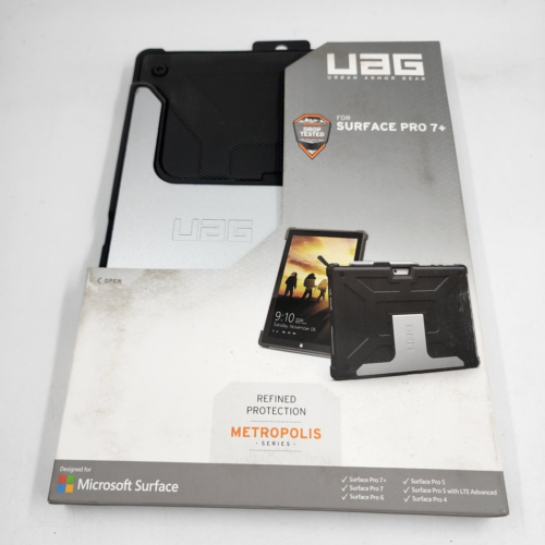 UAG Designed for Microsoft Surface Pro 7+ Black/Silver Adjustable Stand~ - Picture 1 of 16