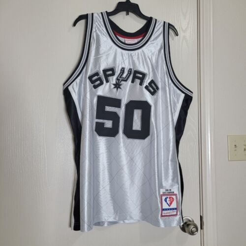 Mitchell & Ness 75th Platinum Swingman Jersey Spurs Robinson #50 ~ Size Large
