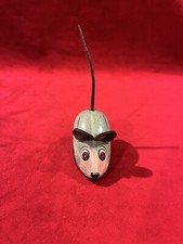 Vintage Koyo Kinzoku Friction Tin Mouse Made in Japan Rubber Ears and Tail