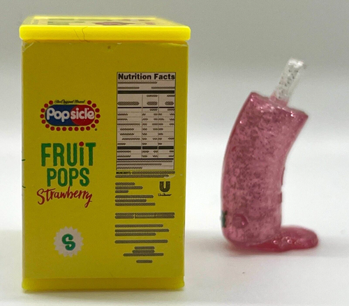 SHOPKINS Real Littles Popsicle Glitter Strawberry Fruit Pops - Picture 2 of 5