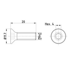 Textar TPM0015 Vis De Disque De Frein Pour Opel Chevrolet Saab Cadillac Vauxhall