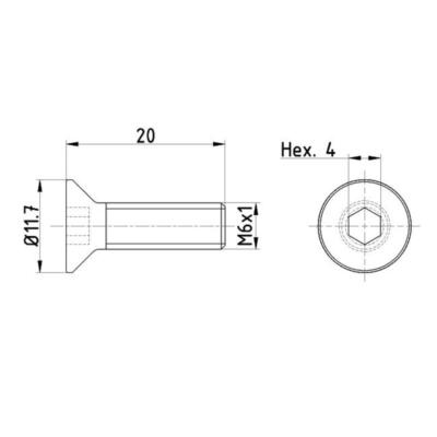 Textar TPM0015 Schraube Bremsscheibe für Opel Chevrolet Saab Cadillac Vauxhall
