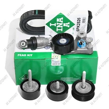 OEM INA Engine Belt Tensioner Drive Kit for Porsche Macan 2014-2018 3.0T 6PK2526