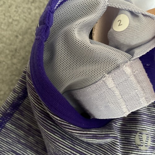 Lululemon Purple Yoga Run Sports Sleeveless Flow Y Tank Top - Size 2 US / 6 AUS - Picture 6 of 6