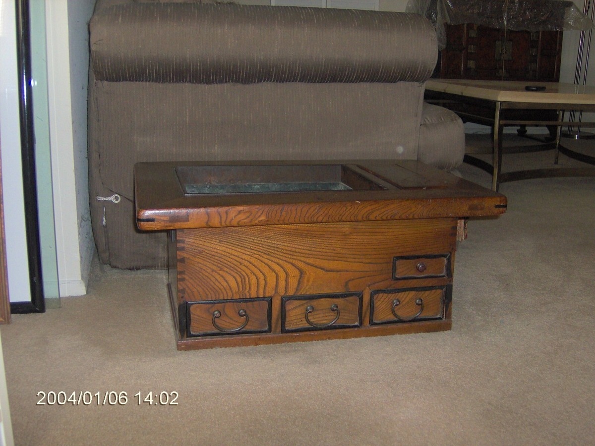 Japanese Hibachi - COFFEE TABLE, CONVERSATION PIECE- 1940'S WITH