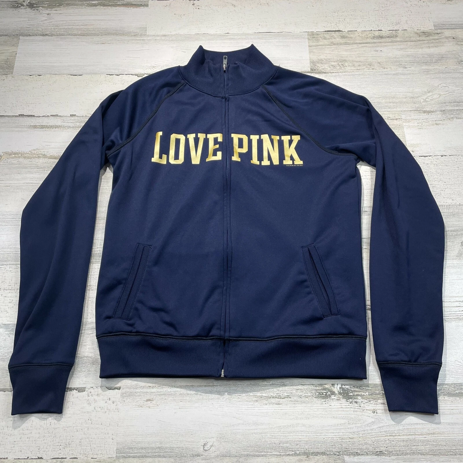 UNDERCOVER Giacca donna Victorias Secret Varsity taglia media blu pantere logo full zip