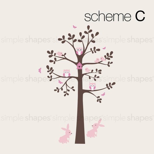 Tree Wall Decal with Animals - Bild 6 von 16