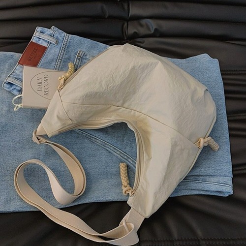 Large Capacity Messenger Bag Nylon Crossbody Tote Women Shoulder Bag Summer - Picture 8 of 14