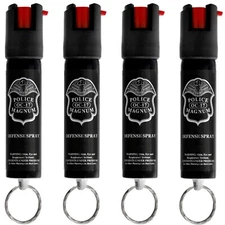 4 Police Magnum pepper spray .75oz keyring personal safety defense protection
