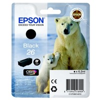 Epson C13T26014012 26 Tintenpatrone Schwarz, 220 Seiten 6.2Ml Epson Xp 600