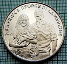 BRITISH VIRGIN ISLANDS 2013 DOLLAR, Christening of Prince George of Cambridge BU