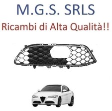 GRIGLIA DESTRA PARAURTI ANTERIORE-NERA-CON FORO RADAR PER ALFA_ROMEO GIULIA 2016