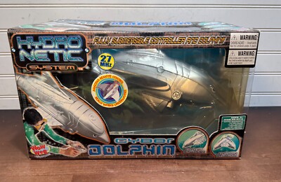NOS Dolphin Robot 2001 RC Cyber Dolphin Toy Wow Wee Remote Control Under Water
