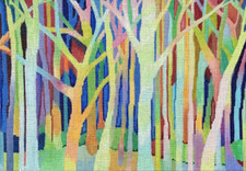 Needlepoint Handpainted Brenda Stofft Into the Woods  Choose 13 or 18 Mesh 