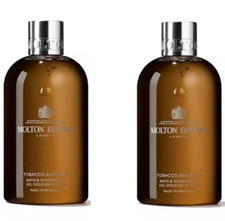 Molton Brown Tobacco Absolute Bath & Shower Gel 2 x 300ml