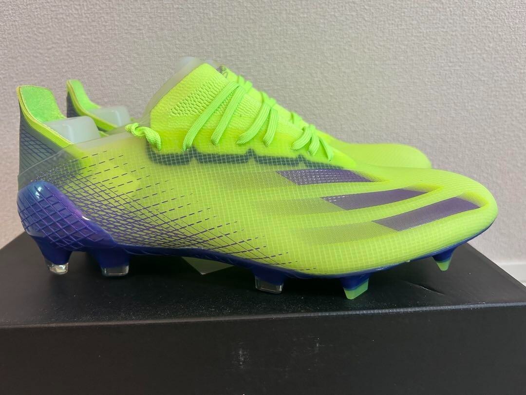 adidas X Ghosted.1 FG EG8257 26.5cm US8.5 Signal Green Soccer