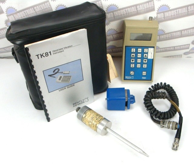 BENTLY NEVADA TK81 Handheld Tunable VIBRATION TESTER, with PROBE, CASE