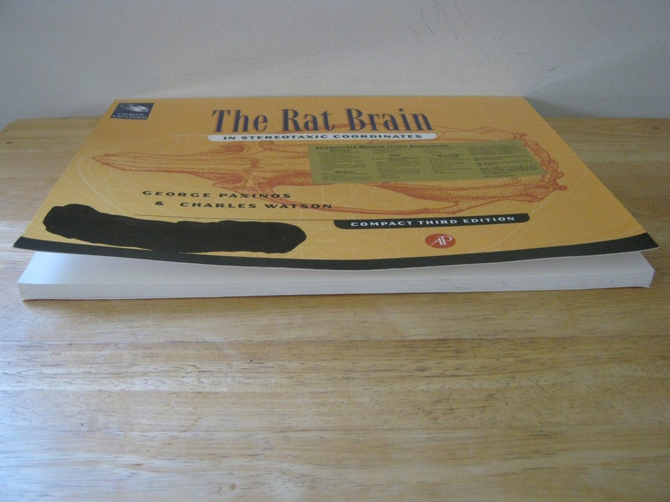 The Rat Brain In Stereotaxic Coordinates by George Paxinos 1997 SC with ...