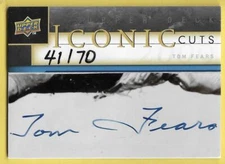 2009 Upper Deck Iconic Cuts Tom Fears Rams HOF Auto 41/70