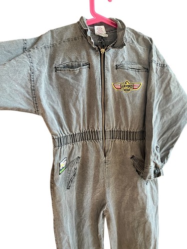 Vintage 80s Air Force Buster Brown Gray Pilot First Flight Jumpsuit Size 6/7 - Picture 11 of 17