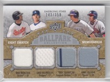 2009 Troy Tulowitzki Adam Jones Murphy Markakis Hall UD Ballpark 8 JERSEY /350