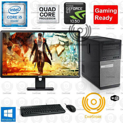Dell i5 Gaming Computer PC 8GB 500GB/1TB WiFi WIN 10 Nvidia GT1030 HDMI bundle