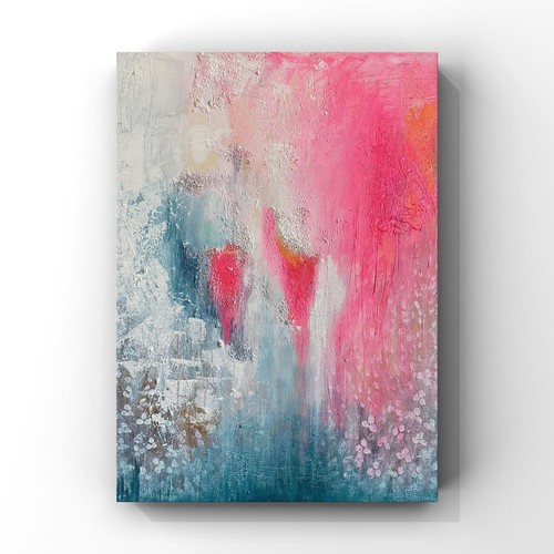 Angel - abstract acrylic, textured painting on Canvas. Original art. - Picture 2 of 5