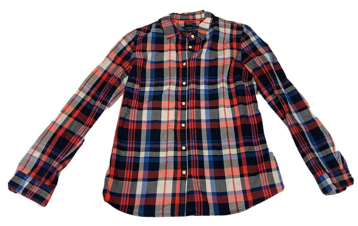Tommy hilfiger flannel shirt womens outlet