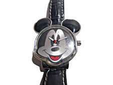 Disney Mickey Mouse Watch MCK001B Original Leather Band New Battery