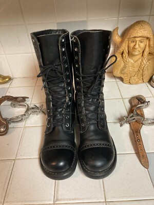 Corcoran Quality ミリタリーブーツ ブラック レザー CORCORAN MASSACHUSETTES BLACK LEATHER CORCORN RED LABEL MILITARY