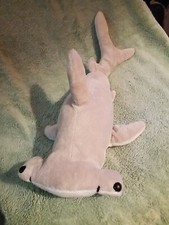 Shark Hammerhead Gray White 18" Plush Stuffed Animal Toy