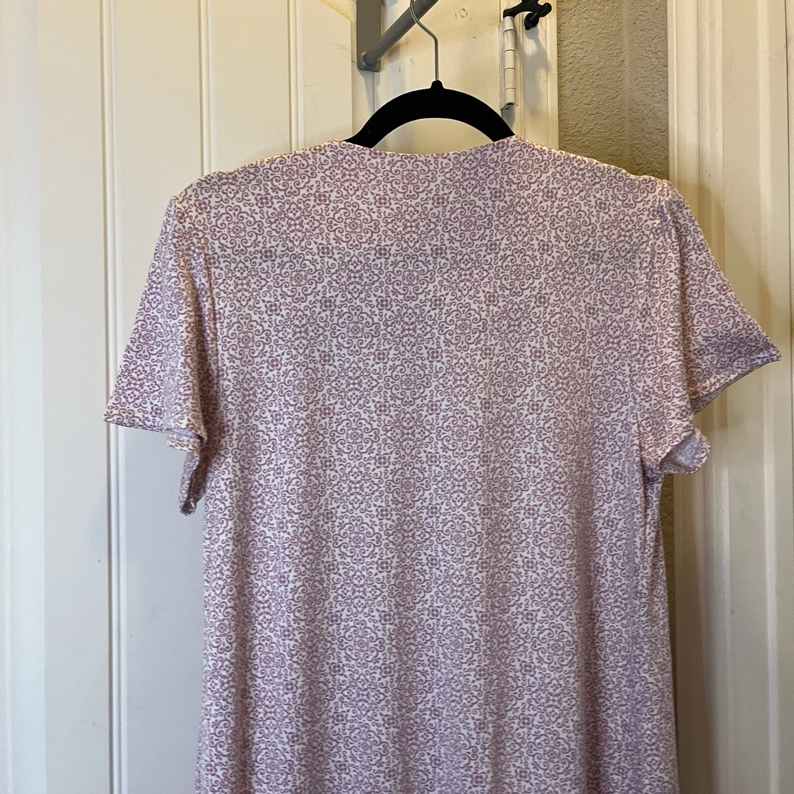 UNDERCOVER SECRET TREASURES Casa Abito Camicia da Notte Accappatoio MuuMu Lounge Rosa Geometrico Taglia M