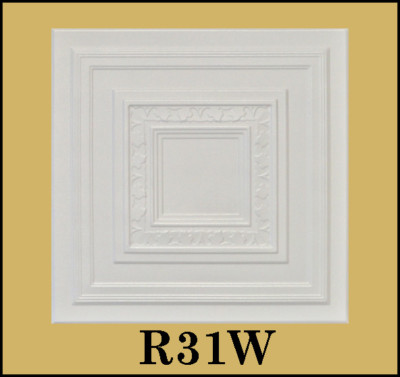 Decorative Texture Ceiling Tiles Glue UP - R31W On SALE