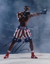 MICHAEL B JORDAN signed autograph 20x25cm CREED in person autograph ROCKY COA