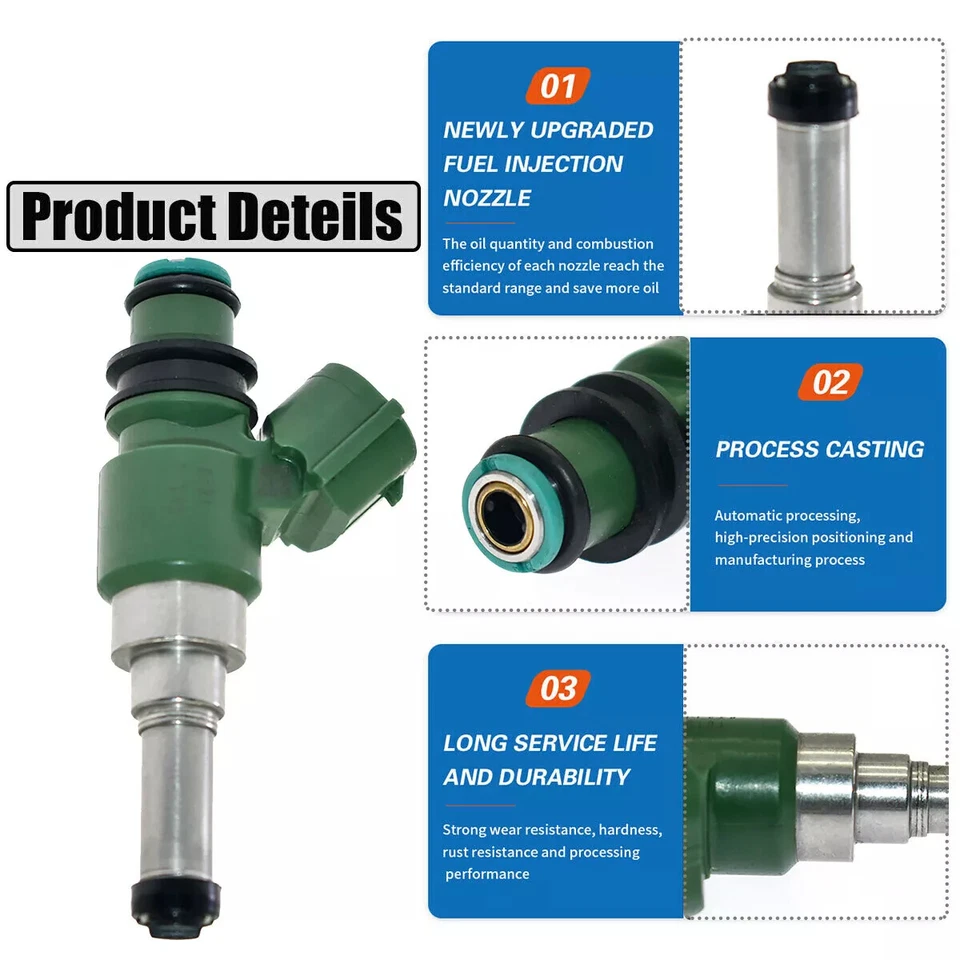 NEW For 2009-2021 YAMAHA YFZ450R YFZ 450R ATV FUEL INJECTORS 3B4-13761-00-00 - Image 4 of 4