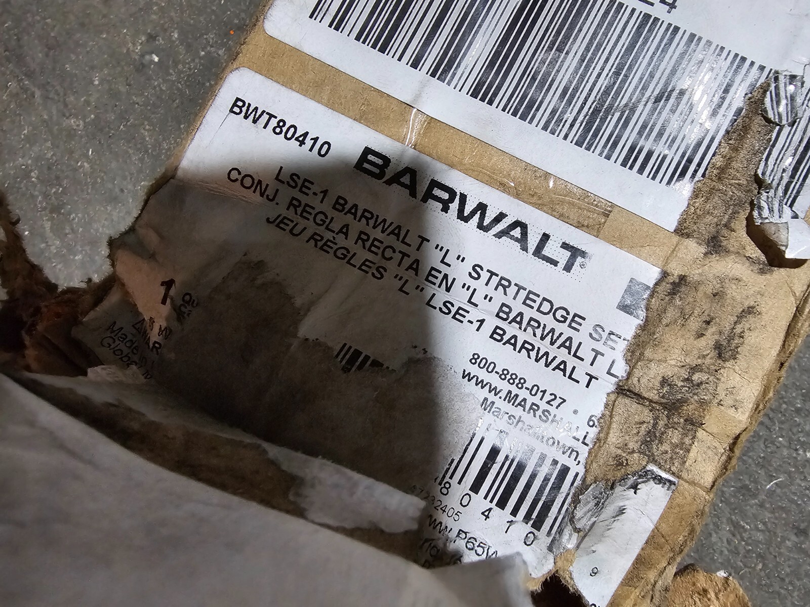 QTY 5 Barwalt L Straightedge High-Quality Aluminum Construction BWT80410