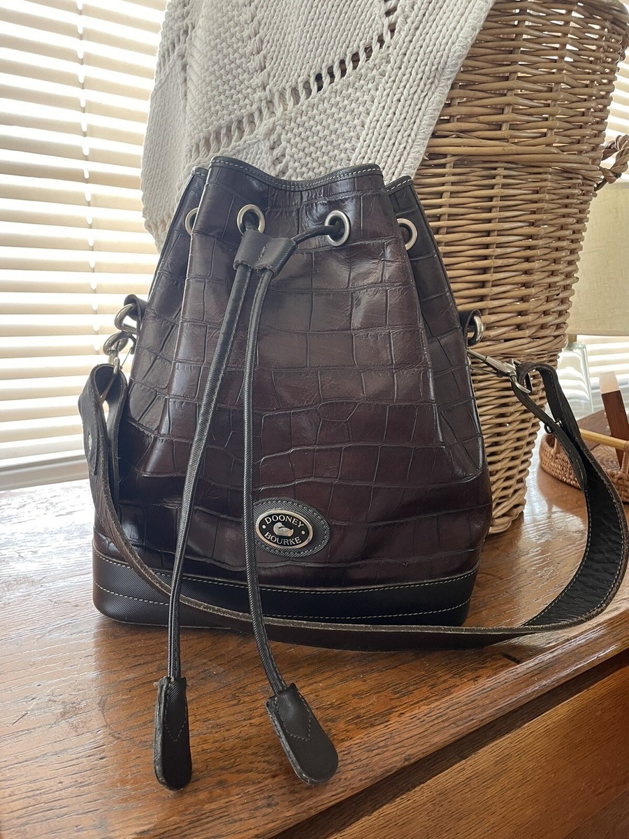 Vintage Dooney & Bourke Croc Bucket Bag | eBay display picture 2