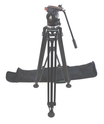 Miller 30 II FLUID HEAD DA TRIPOD SYS MIDSPR 3 FEET BAR PLATE BAG SERVICED 30Lbs
