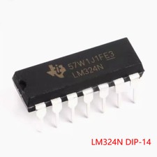LM324N LM32 DIP-14 TI Low Power Quad Op-Amp Operational Amplifiers IC Chip NEW