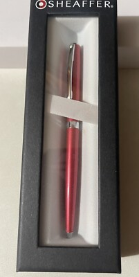 New Sheaffer Sagaris Metallic Red Ballpoint Pen N2947950 NIB Gift Box   