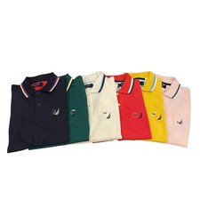 Nautica Men's Breathable Moisture Wicking Classic Fit Tipping Performance Polo