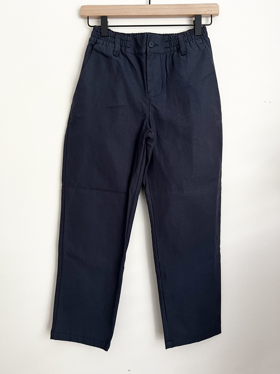Tea Collection boys navy blue Relaxed Twill Pants 12