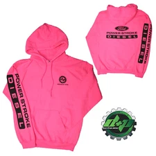 SMALL Pink DPP Ford powerstroke diesel Hoodie hooded sweatshirt long sleeve 