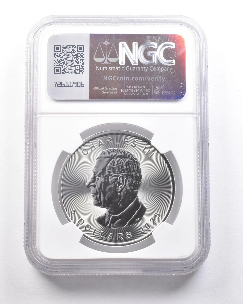 2025 Canada 5 Dollars Silver Maple Leaf MS70 NGC Spl Label | eBay