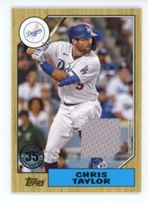 CHRIS TAYLOR 2022 Topps  1987 35th Anniversary RELIC GAME USED