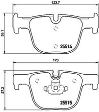 Brembo P 06 072 brake pad set, disc brake for BMW, BMW (Brilliance)